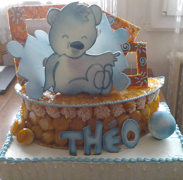 Pièce montée avec nounours