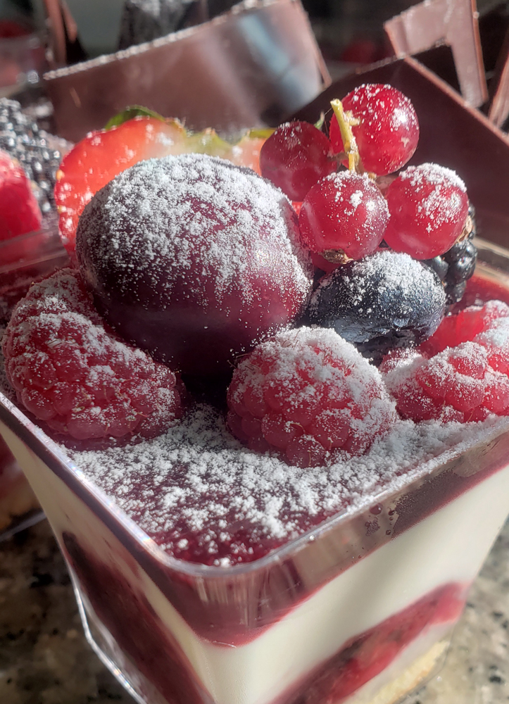 Verrine aux fruits rouges